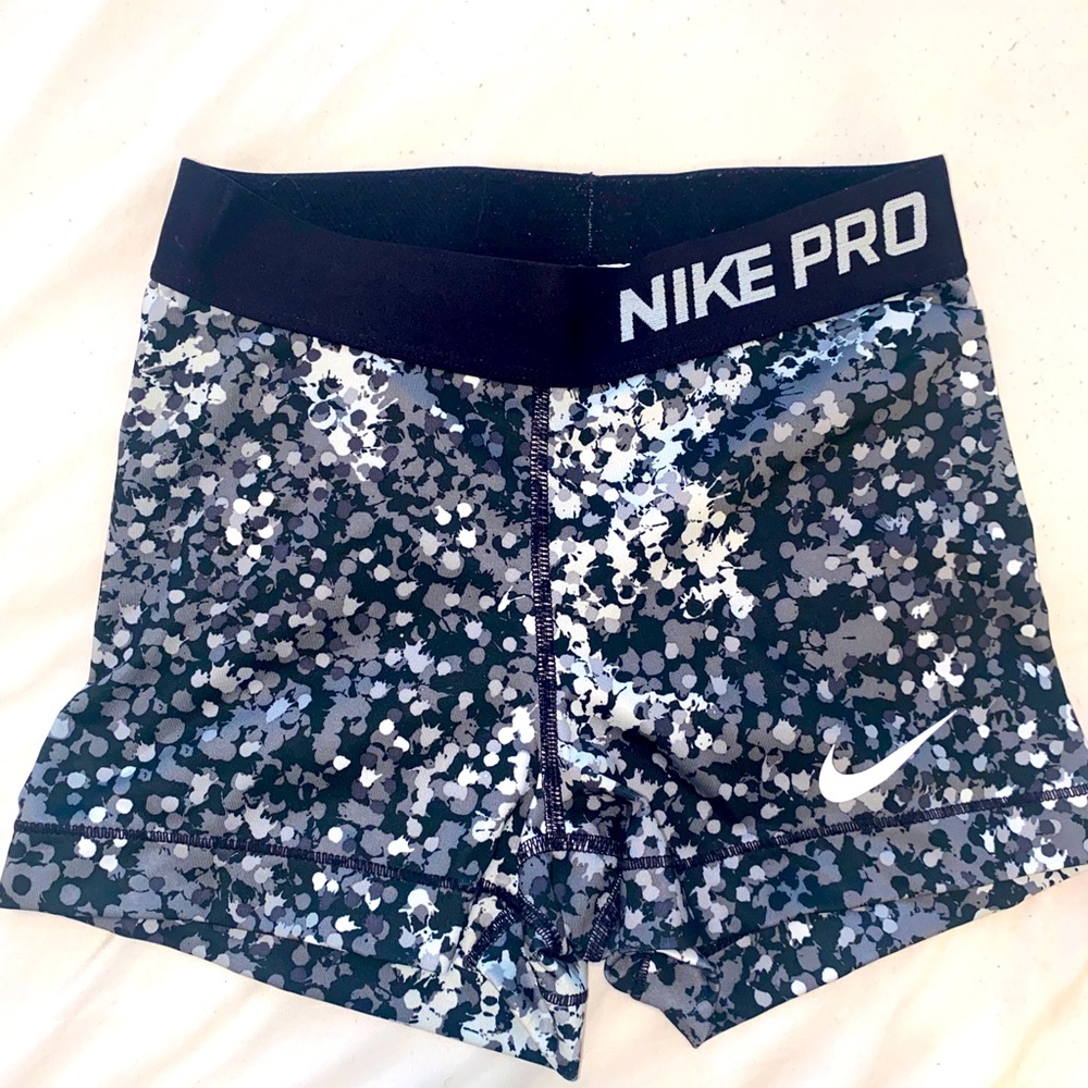 Gray Camo Nike Compression Shorts